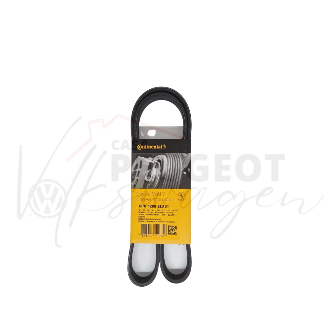 CORREA ELASTICA ACCESORIOS VOLKSWAGEN FOX CROSSFOX SPACEFOX VOYAGE GOL 6PK1200 E
